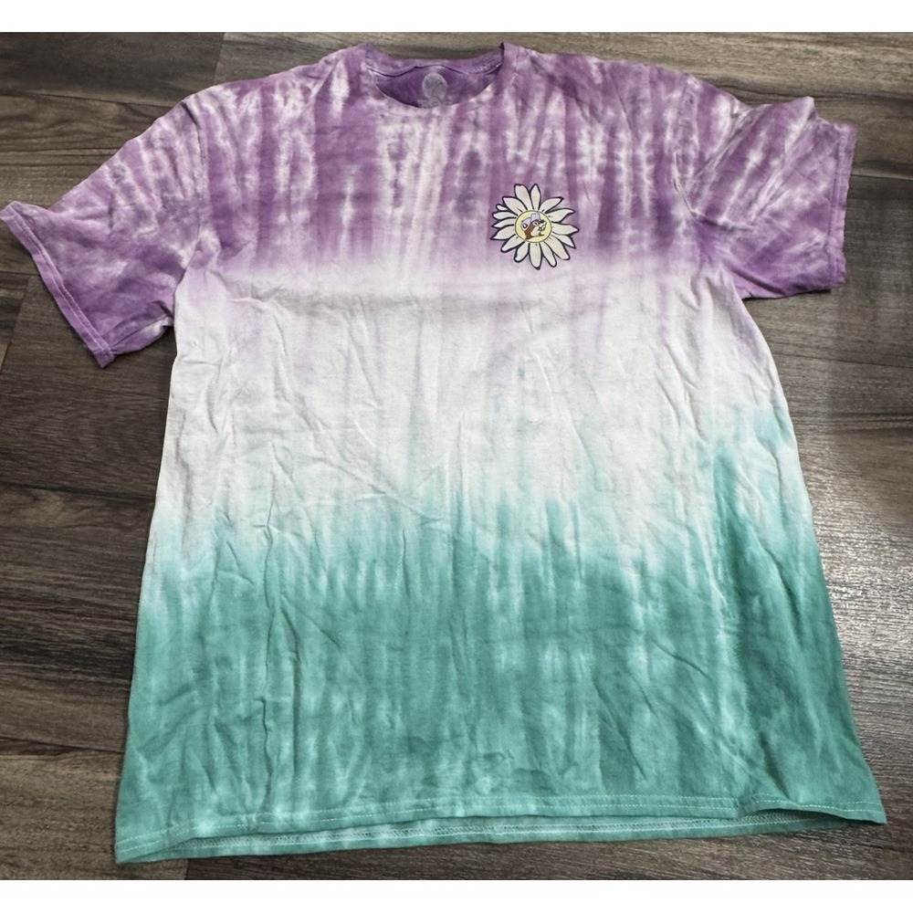 Bucees T-Shirts X-large unisex Tie Dye Go Little Rockstar Beaver purple & teal